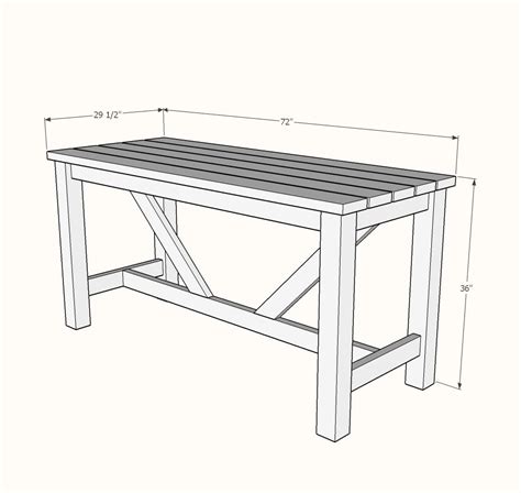 Outdoor Bar Table | Ana White