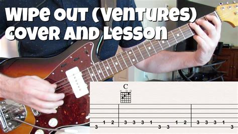 Wipe Out cover and lesson (Ventures live version) - YouTube