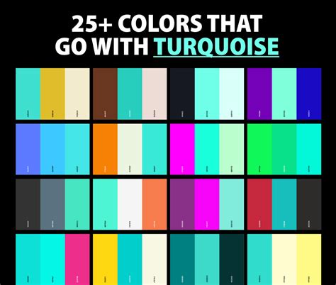 25+ Best Colors That Go With Turquoise (Color Palettes) – CreativeBooster