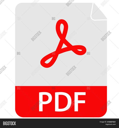 Pdf Icon On White Image & Photo (Free Trial) | Bigstock