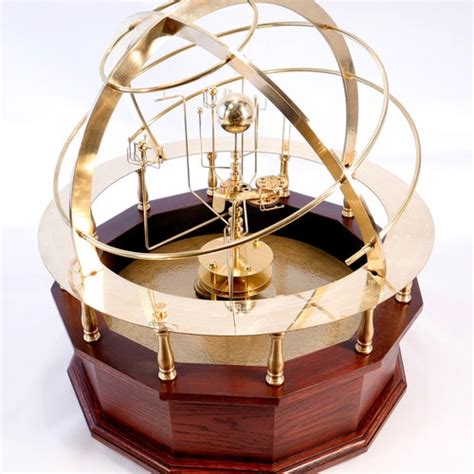 Grand Orrery With 9 Planets in Brass Stone and Oak - Etsy