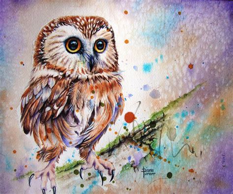 Owl Watercolor Painting Owl Giclee Limited Edition Print from