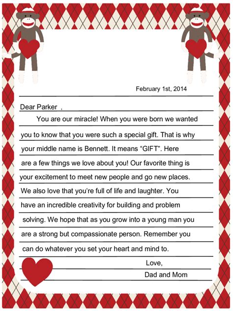 Valentine's Day Letter Templates - 6 Free Templates in PDF, Word, Excel ...