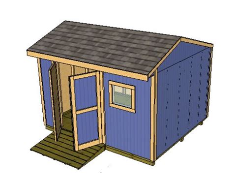 Saltbox Shed Plans, Storage Shed Plans