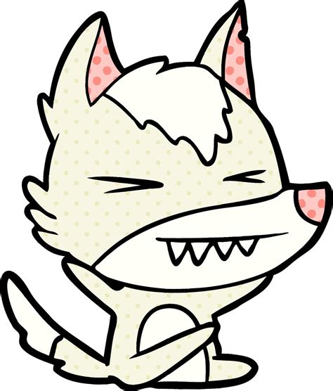 angry wolf cartoon 12417860 Vector Art at Vecteezy