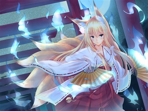 Female Fox spirit anime HD wallpaper | Wallpaper Flare