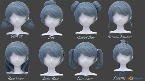 How To Draw Anime Hair In A Bun