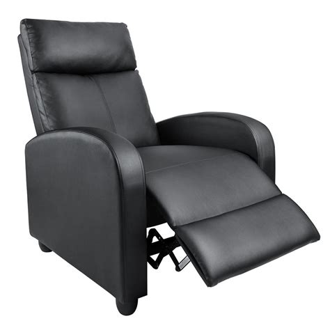 Homall Recliner Chair Padded Seat Pu Leather for Living Room Single Sofa Recliner Modern ...