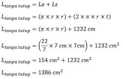 Rumus Tabung | Rumus Volume Tabung dan Luas Permukaan Tabung