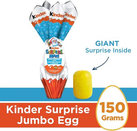 Kinder Surprise Maxi Classic Egg with Surprise Toy, Jumbo Chocolate Egg ...