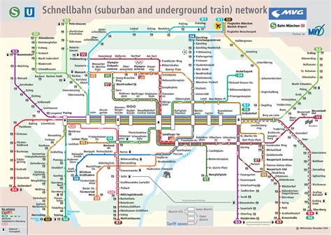 Munich metro map - Ontheworldmap.com