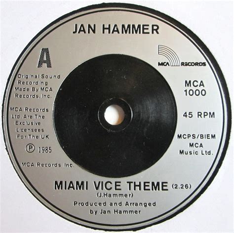 Miami Vice Theme (1985) / Vinyl single [Vinyl-Single 7'']: Amazon.co.uk: CDs & Vinyl