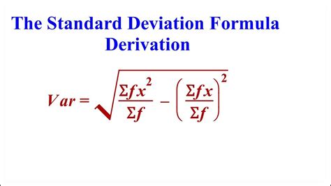 Standard Deviation Formula In Probability at Xavier Dale blog