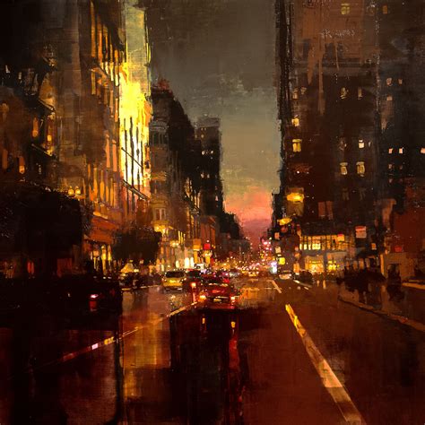 Jeremy Mann | Cityscape art, City painting, Cityscape painting