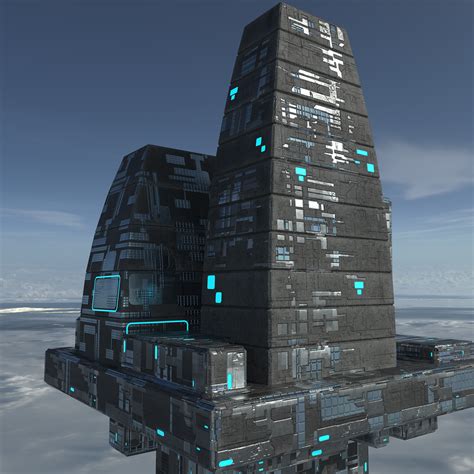 Modular Sci-fi city Structures