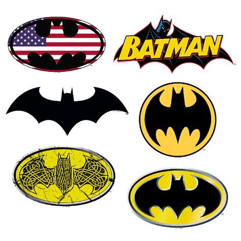 Buy Batman Shield Sticker Pack- Logo Die Cut Vinyl Large Deluxe Stickers Variety Pack - Laptop ...