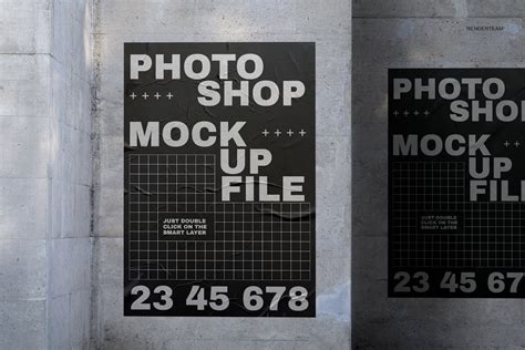 Wall Poster Mockup Set | Premium & Free PSD Mockup Store