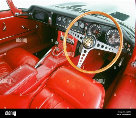 1964 Jaguar E type 3.8 interior Stock Photo: 338758 - Alamy