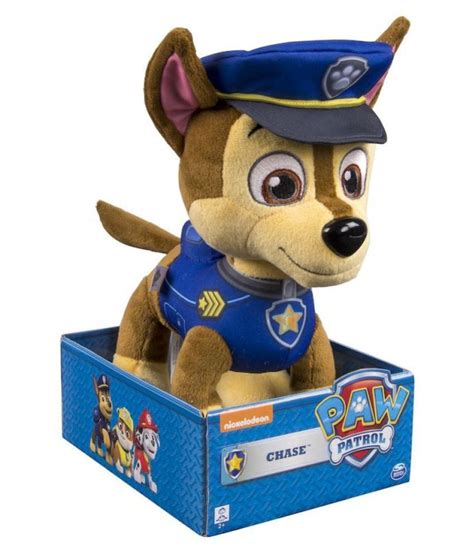 Paw Patrol Plush Chase (International) Soft Toy Multicolor - 25.4 cm ...