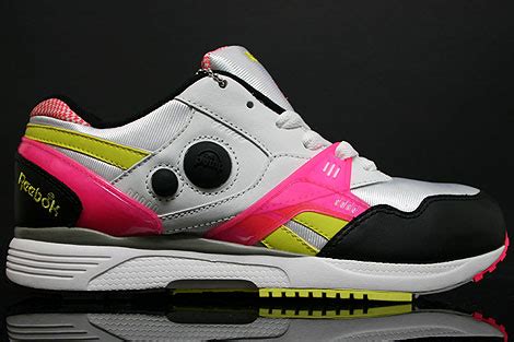 Reebok Pump Running Dual White Yellow Pink - Purchaze