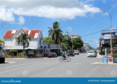 Street in Nuku`alofa on Tongatapu Island, Tonga Editorial Stock Photo - Image of island ...