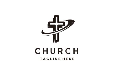 Christian Cross Church Logo Design Icon Graphic by sore88 · Creative Fabrica