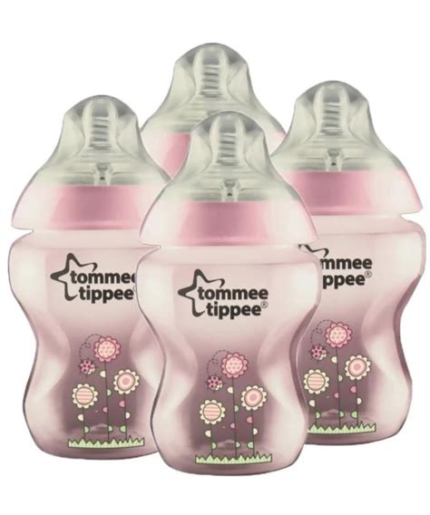 TOMMEE TIPPEE CLOSER TO NATURE DECORATED BOTTLE STARTER SET – PINK FLOWER