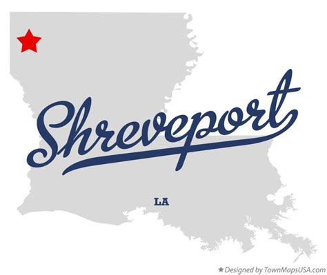 Map of Shreveport, LA, Louisiana