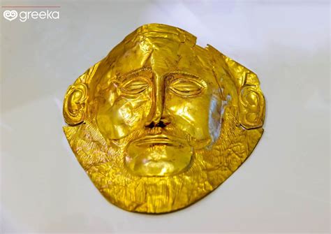 Mask of Agamemnon from Mycenae Greece | Greeka