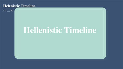 Hellenistic Timeline by Caitlin Gowdy on Prezi