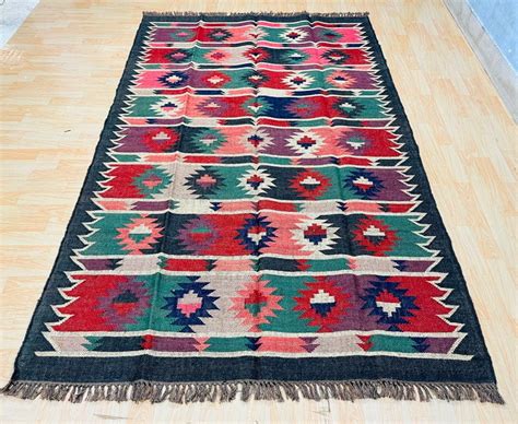 wool jute Carpet Rugs Southwestern Rugs for Bedroom Aesthetic Carpet Stair Treads Boho Square ...