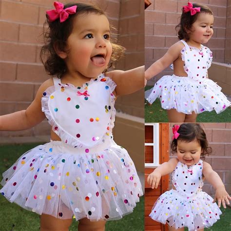 Pudcoco Newborn Toddler Baby Girls Romper Dress Summer Sleeveless Dot ...