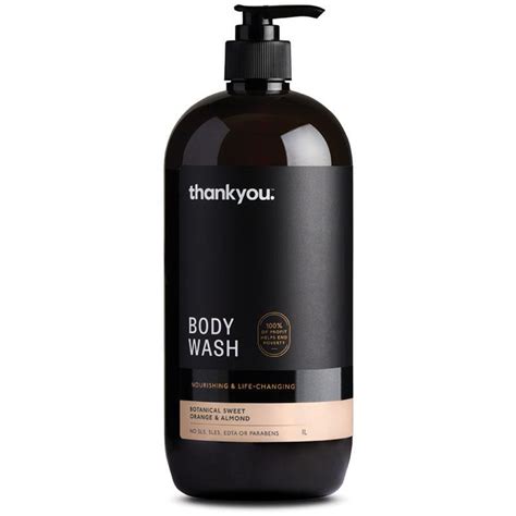 Buy Thankyou Botanical Sweet Orange & Almond Body Wash 1L Online at Chemist Warehouse®