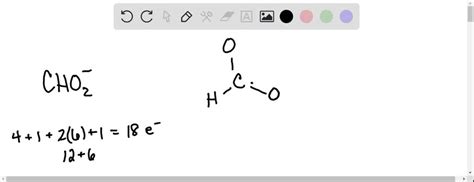 SOLVED: 'Draw the Lewis structure for the polyatomic formate (cHO) anion. Be sure to include all ...