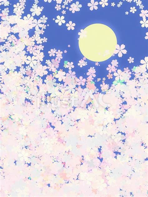 Free Vectors | cherry blossom and moon background