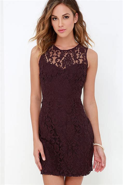 Beautiful Plum Purple Dress - Lace Dress - Sleeveless Dress - $91.00 ...