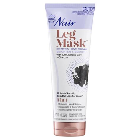 Buy Nair Leg Mask Hair Removal + Beauty Treatment Charcoal 227g Online ...