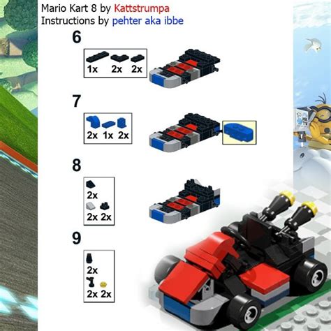 [Instructions] Mario's kart in Mario Kart 8 instructions. Build your ...