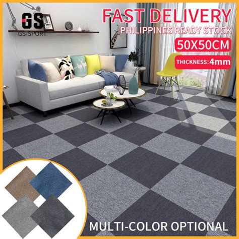 floor mat carpet tiles office carpet mat 50x50cm puzzle floor rug floor tiles bedroom living ...