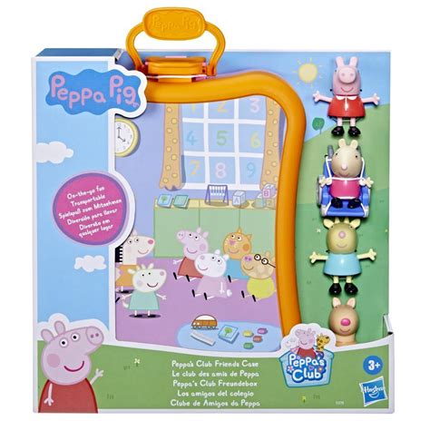 Peppa Pig Peppa's Club Friends Case Preschool Toy, Includes 4 Figures ...