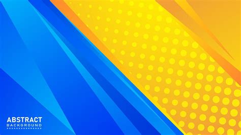 Blue and yellow geometric gradient background with abstract elements 5585299 Vector Art at Vecteezy