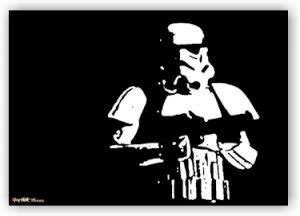 Storm Trooper Pop Art Painting