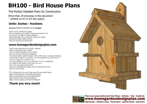 Cute Plans For Bird Houses - New Home Plans Design