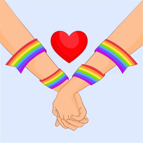 LGBTQ Pride Month, rainbow flag, love, couple 2791241 Vector Art at ...