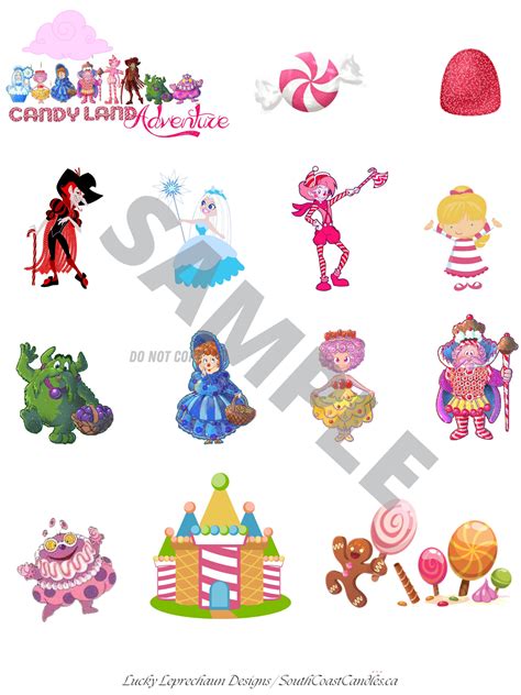 Printable Candyland Characters