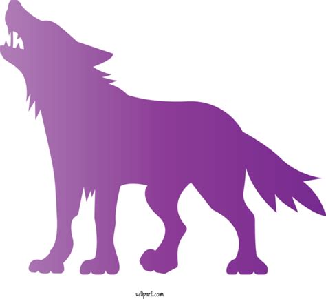 Animals Line Art Tail Silhouette For Wolf - Wolf Clipart Animals Clip art