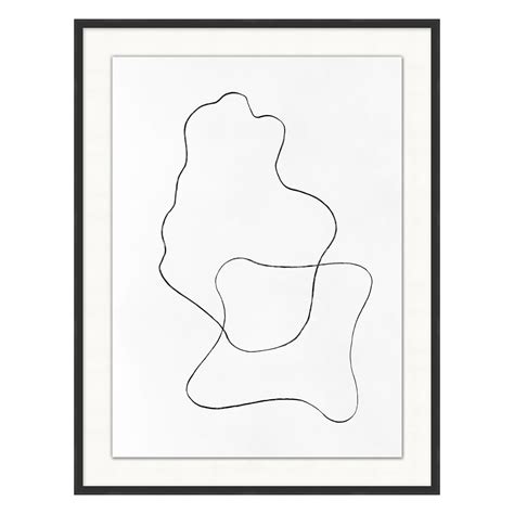 Organic Lines Framed Wall Art | West Elm