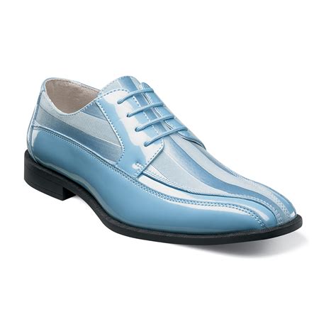 Men's Dress Shoes | Light Blue Bike Toe Lace Up | Stacy Adams Royalty