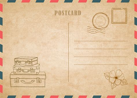 19 Printable Postcard Templates & Designs [Word, PDF, PSD]