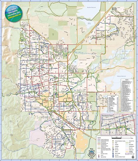 Boulder Bike Paths Map - Real Map Of Earth